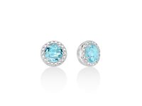 Orecchini Miluna Donna LA GEMMA DEL CIELO in Argento Topazio ERD2580 - ERD2580